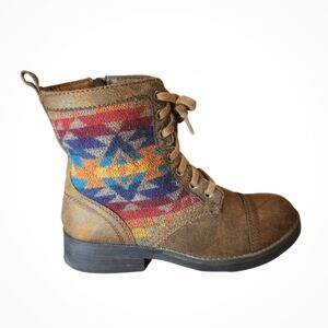 Target Aztec Textile Ankle Boots